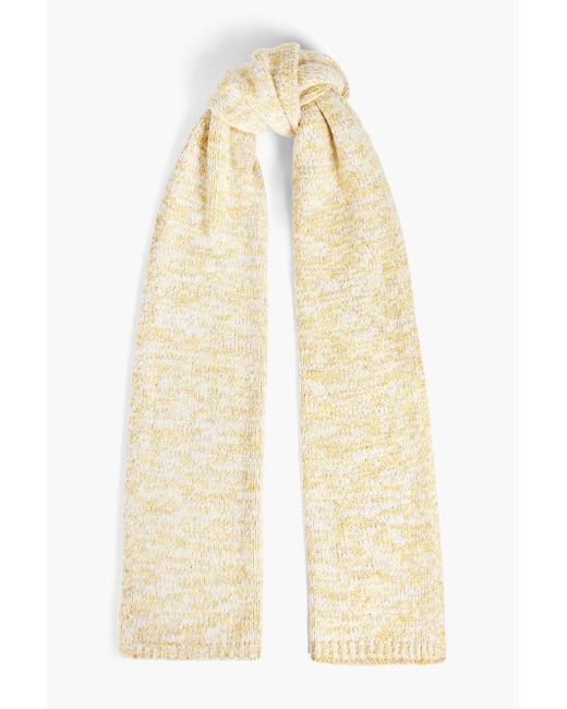 Joseph Natural Wool, Cotton And Cashmere-blend Scarf