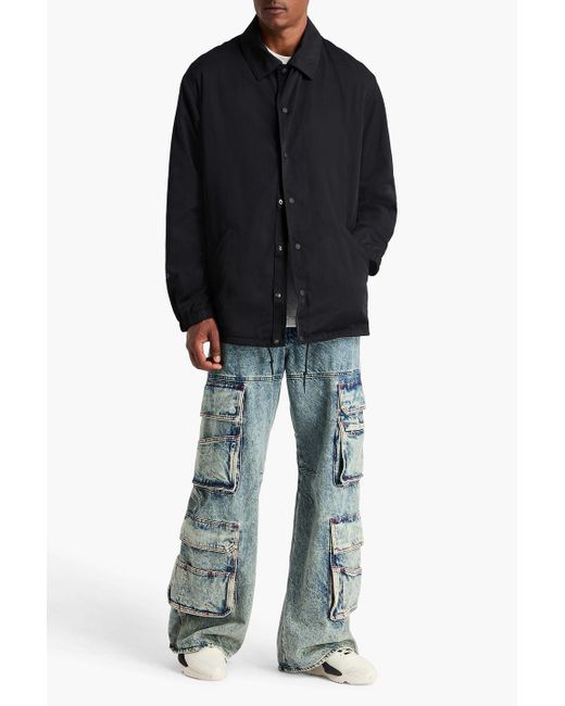 Y-3 Black Printed Twill Jacket for men