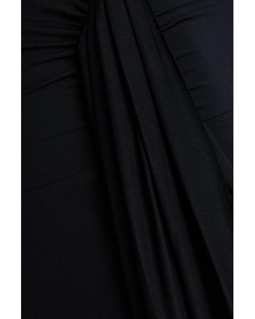 Maygel Coronel Blue Sierpe Satin-jersey leggings