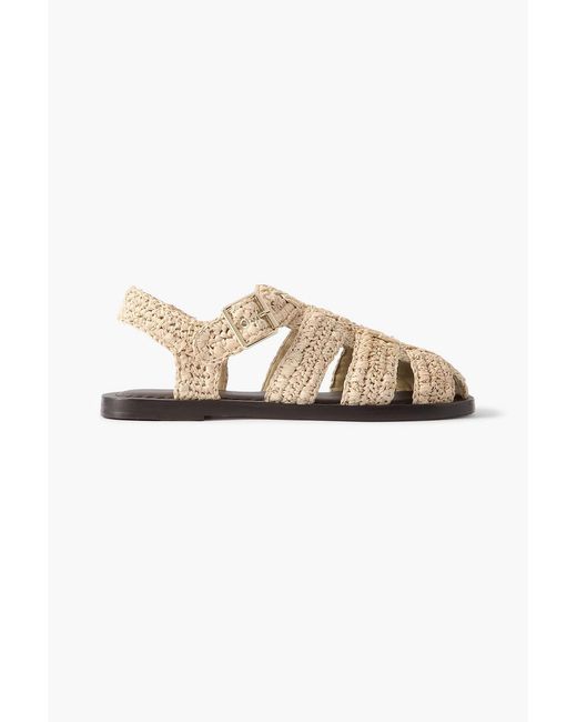 Loeffler Randall Natural Sawer Raffia Sandals