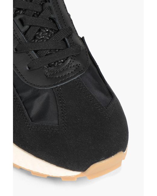 Adidas Originals Retropy f2 sneakers aus veloursleder und stretch-strick in Black für Herren