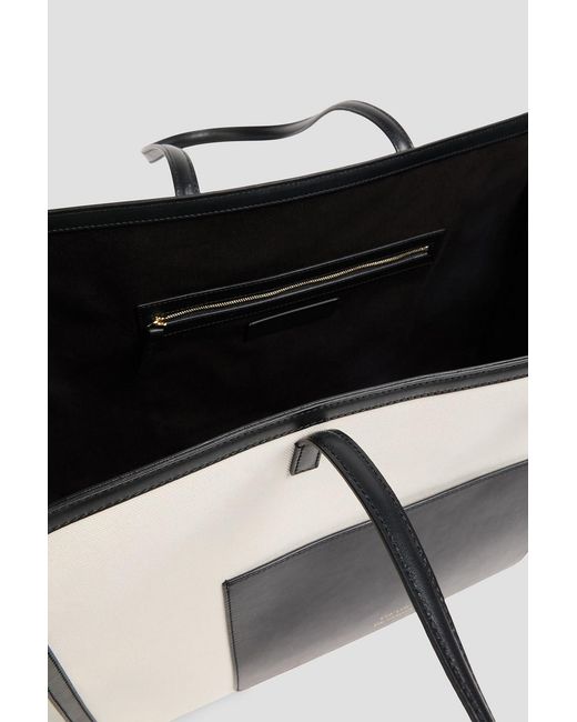 Loulou de Saison White Montina Cotton-Canvas And Leather Tote