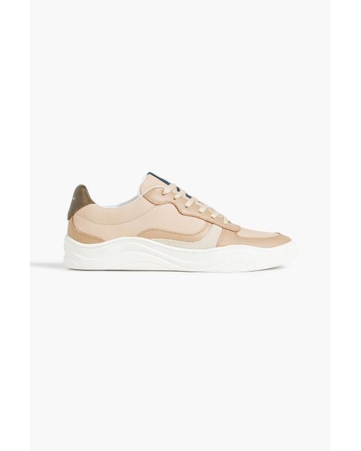 Paul Smith Natural Eden Leather And Nubuck Sneakers