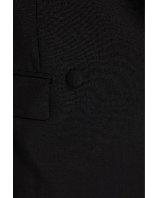 Ferragamo Black Zweireihiger blazer aus einer mohairmischung