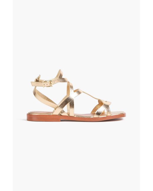 Zimmermann Metallic Leather Sandals