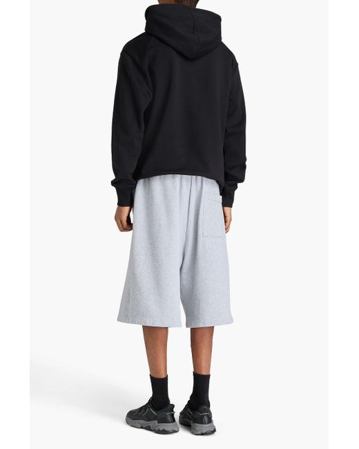 Y-3 Hoodie aus baumwollfrottee mit logoprint in Black für Herren