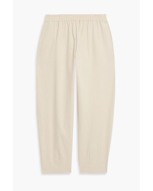 Brunello Cucinelli Natural Cotton-Blend Jersey Track Pants