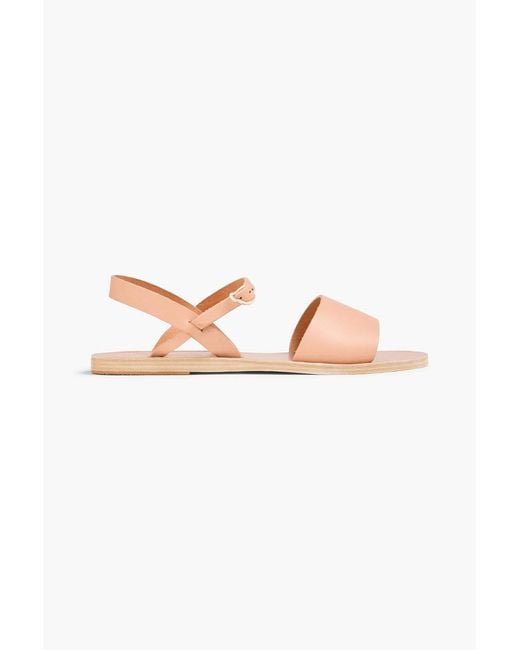 Ancient Greek Sandals Pink Kaliroi Leather Sandals