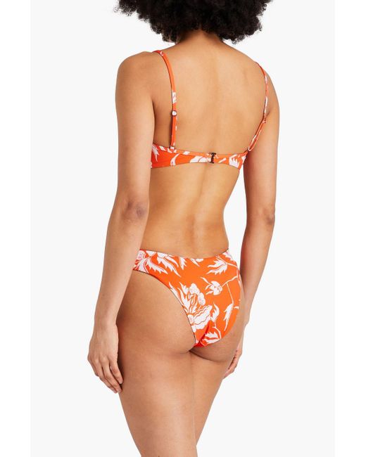 Mara Hoffman Lua Floral-print Underwired Bikini Top