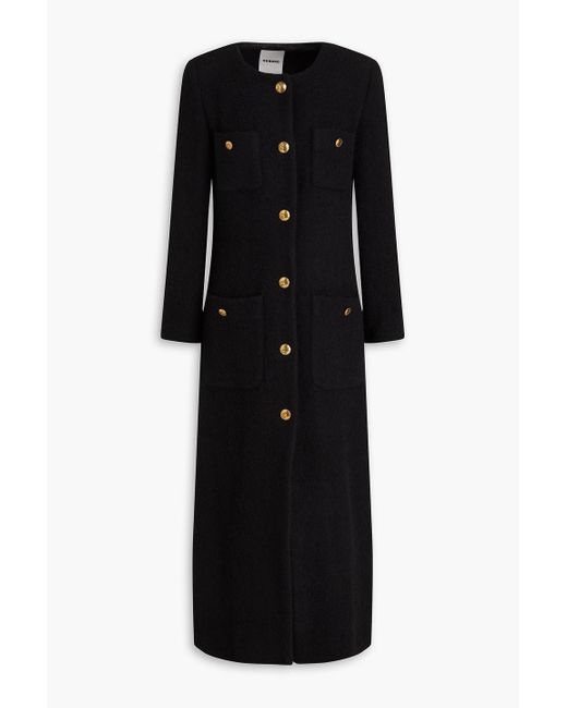 Sandro Black Donegal Tweed Blazer