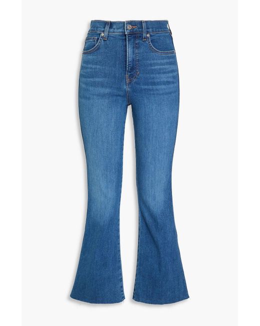 Veronica Beard Blue Carson High-rise Kick-flare Jeans