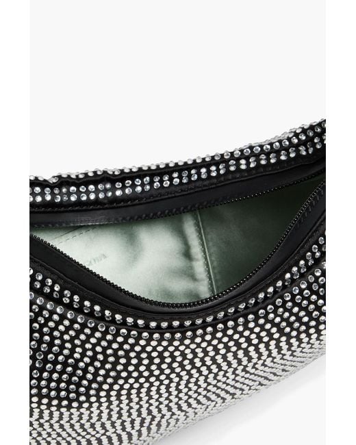 Stine Goya Gray Julius Crystal-Embellished Satin Shoulder Bag