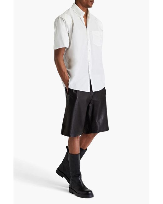 MM6 by Maison Martin Margiela White Cotton-Poplin Shirt for men