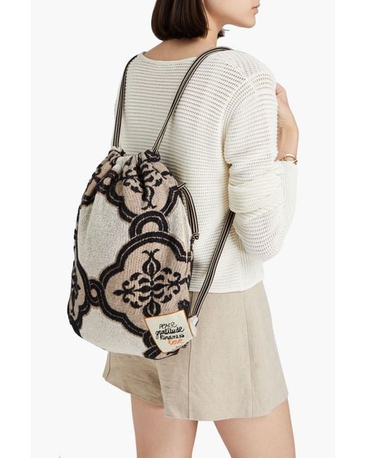 Zimmermann Natural Terry-jacquard Backpack