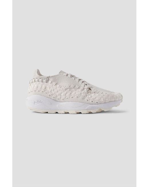 Nike White Air Footscape Suede-Trimmed Woven Webbing And Mesh Sneakers for men