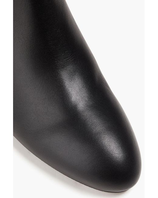 Stuart Weitzman Black Stretch-leather Ankle Boots