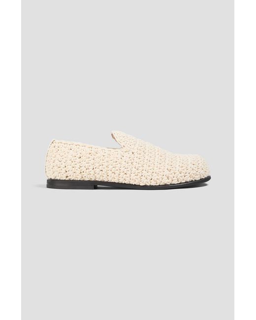 J.W. Anderson Natural Crochet Loafers