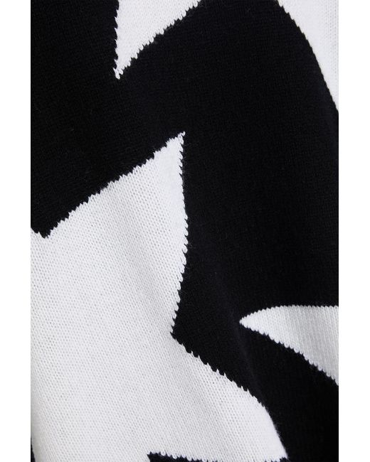 Goldbergh Blue Rising Star Intarsia Turtleneck Sweater