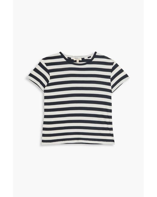 Nili Lotan Blue Brady Striped Cotton-Jersey T-Shirt