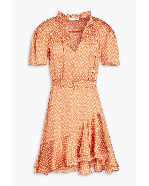Sandro Orange Mini Dress