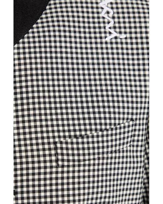 Marni Gray Jacke aus jacquard mit gingham-karo