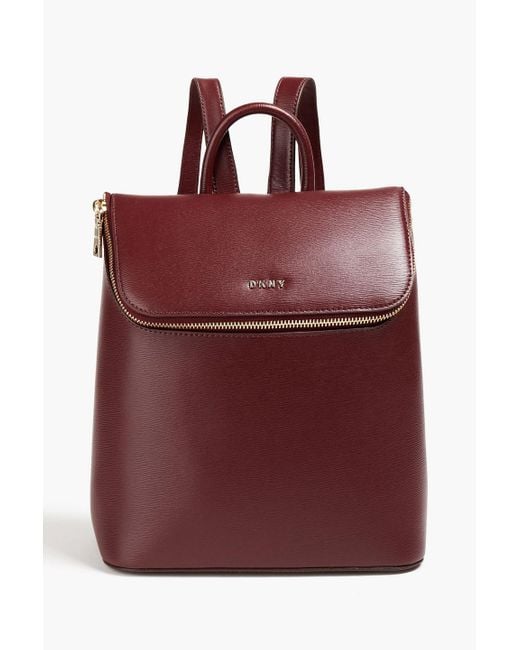 DKNY Textured-leather Backpack