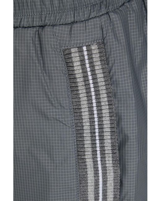 Thom Browne Gray Ripstop Track Pants for men