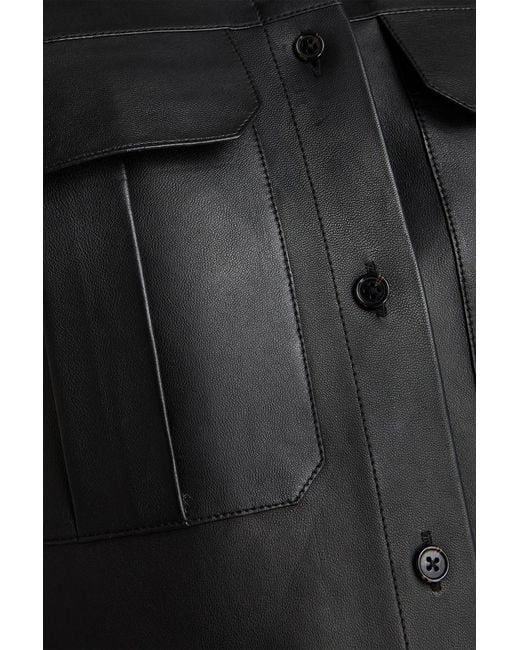 Theory Black Leather Jacket
