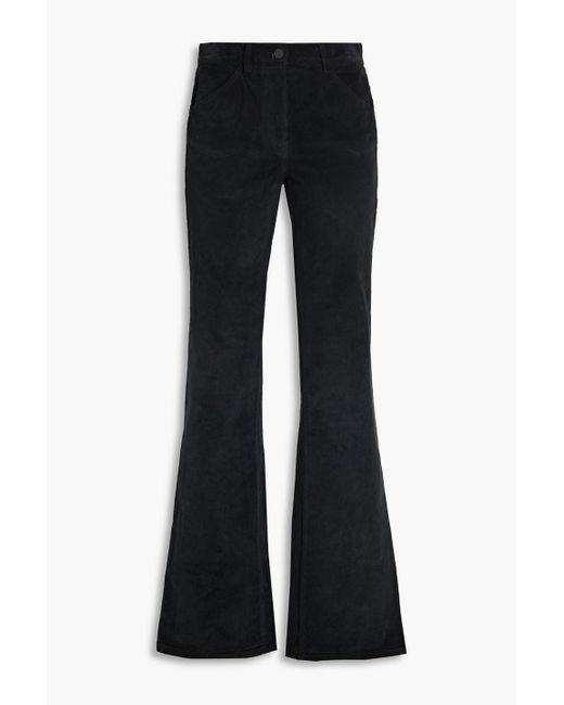 Nili Lotan Black Celia Cotton-blend Corduroy Bootcut Pants