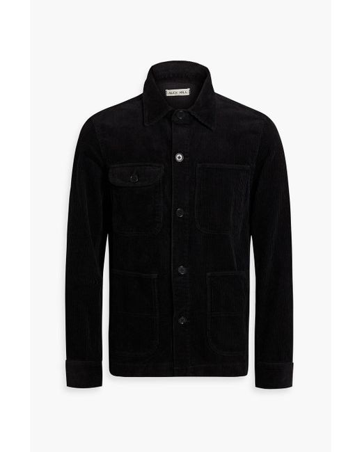 Alex Mill Black Cotton-corduroy Overshirt for men