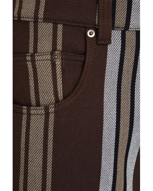 Jacquemus Poloshirt aus baumwoll-piqué mit stickereien in Brown für Herren