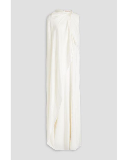 Roksanda White Draped Silk Bridal Gown