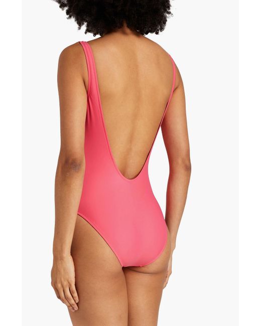 Moschino Pink Printed Swimsuit