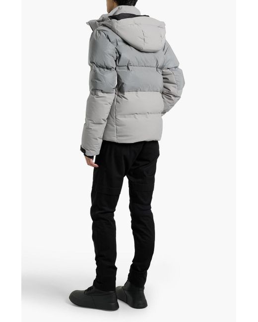 Aztech Mountain Gray Super Nuke Quilted Down Ski Jacket for men