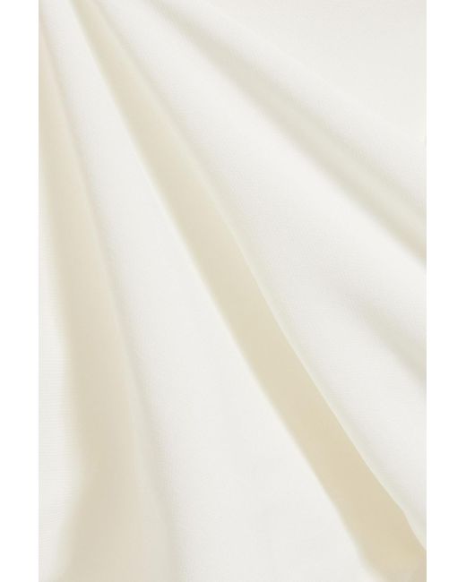 Jonathan Simkhai White Daton Draped Jersey Top