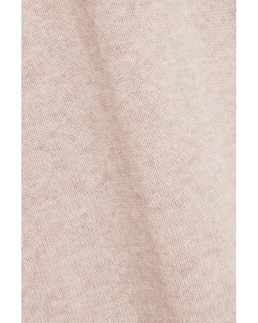 Chinti & Parker Natural Wool And Cashmere-blend Turtleneck Midi Dress
