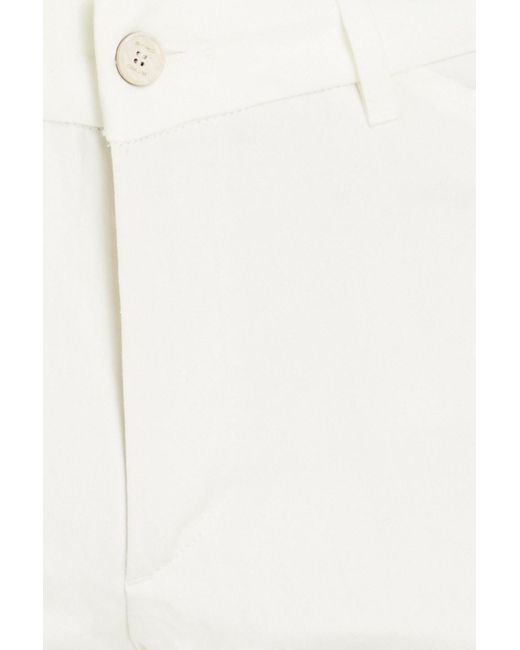 Etro White Lyocell-blend Twill Pants for men