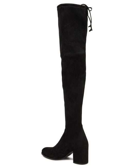 Stuart Weitzman Black Suede Over-the-knee Boots