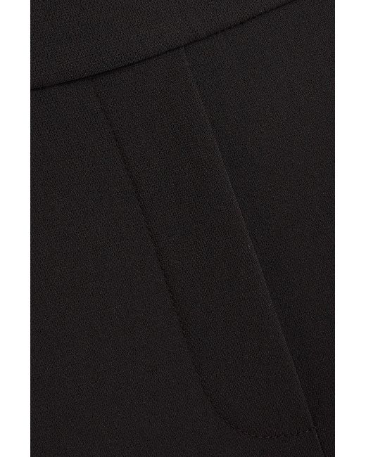 Theory Blue Treeca Cropped Crepe Tapered Pants