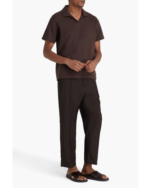 FRAME Orange Cotton-Piqué Polo Shirt for men
