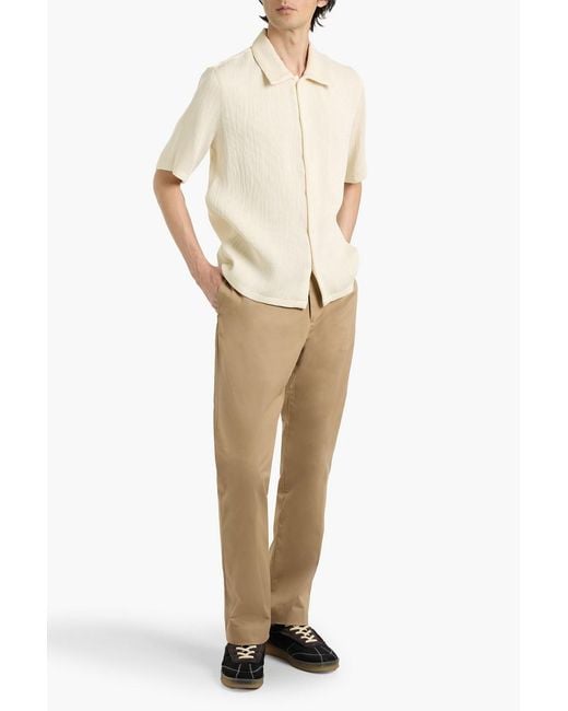 Sandro Natural Ribbed Jersey Shirt for men