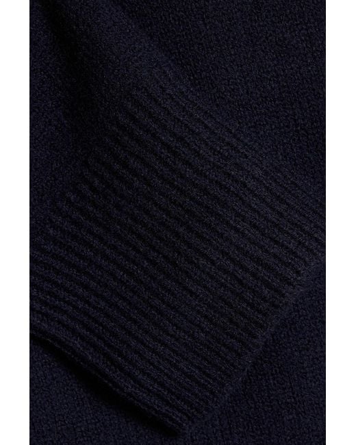 Tibi Blue Blair Wool-blend Midi Dress
