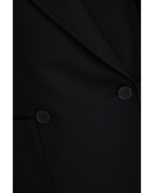 Joseph Black Florian Double-Breasted Wool-Blend Twill Blazer