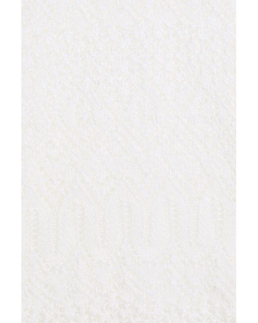 Zimmermann White Knitted Top