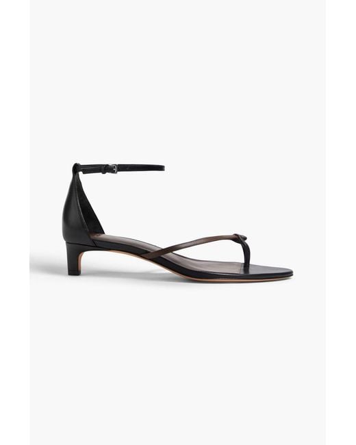 Vince Black Siri Leather Sandals