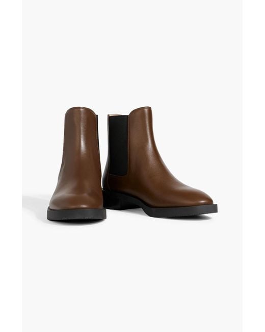 Stuart Weitzman Brown Sondra Leather Chelsea Boots