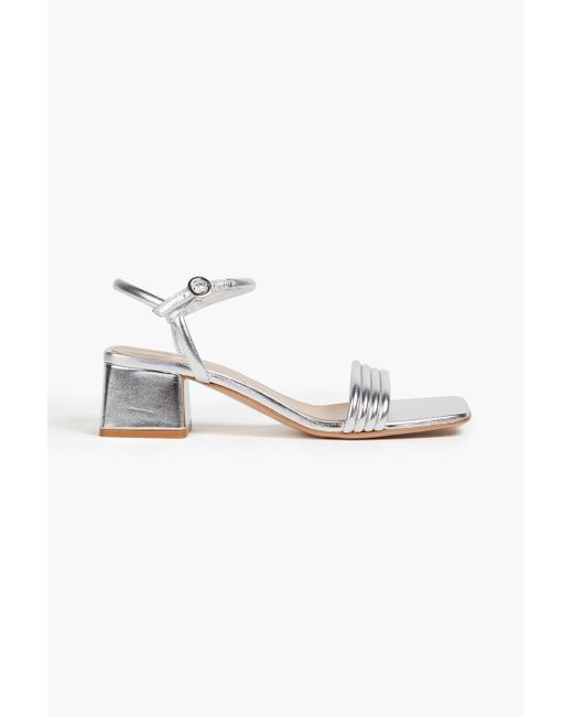 Gianvito Rossi White Lena 45 Leather Sandals