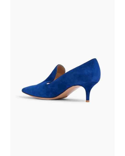 Gianvito Rossi Aramis 55 Suede Pumps in Blue Lyst