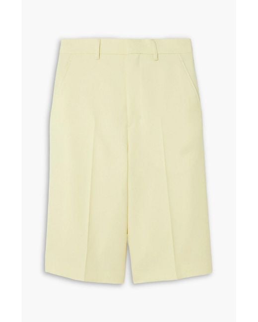 AMI Yellow Wool Shorts