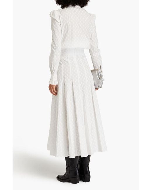 Philosophy Di Lorenzo Serafini White Midirock aus baumwolle mit floralem print